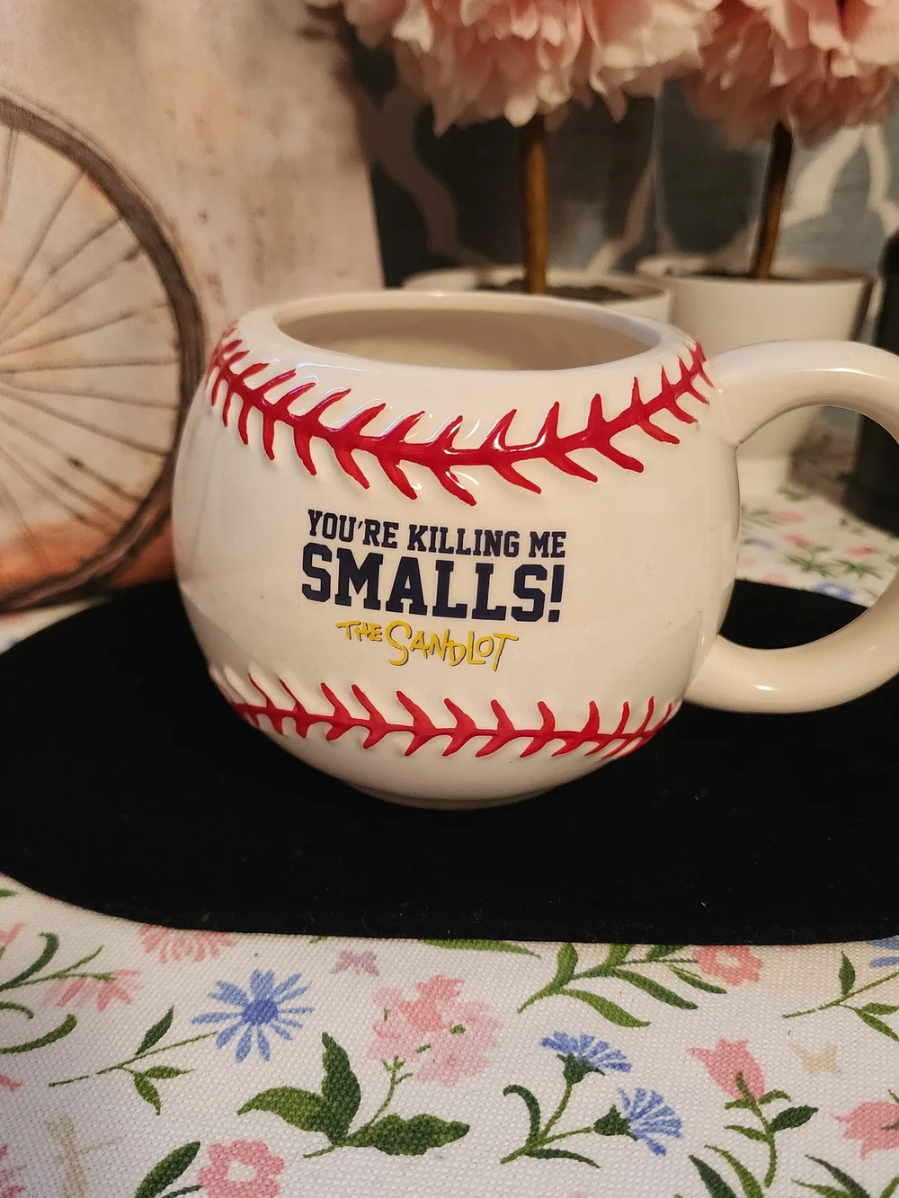 Target White Baseball Mug with Red Stitching - The Sandlot Quote